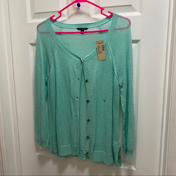 *BNWT* American Eagle Crochet Knit Cardigan - Picture 1 of 2